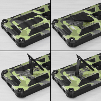 Husa iPhone 13 Pro Blazor Series Camo Lime