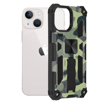 Husa iPhone 13 Mini Blazor Series Camo Lime