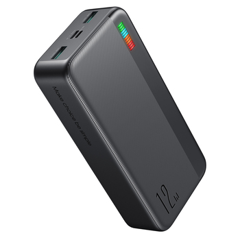 Power Bank JOYROOM 2x USB, Type-C, Micro-USB, with LED for Battery Check 12W 30000mAh  Black