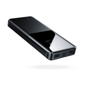 Power Bank Power 2x USB Type-C  Micro-USB with Large Digital Display 15W 10000mAh Black