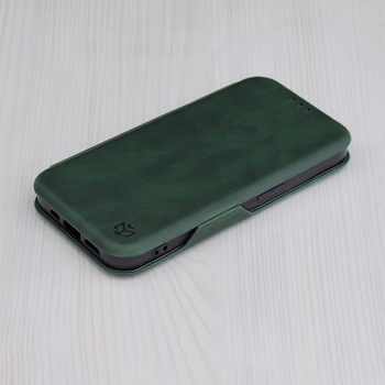 Husa iPhone 15 Pro Max Techsuit Safe Wallet Plus Green