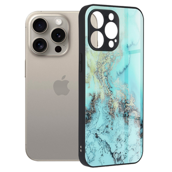 Husa iPhone 15 Pro Max Techsuit  Glaze Series Blue Ocean