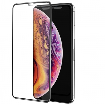 Folie Sticla Iphone XS Max Fullscreen 6D Negru