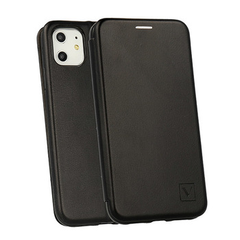 Husa iPhone 13 Flipcover Rounded Negru